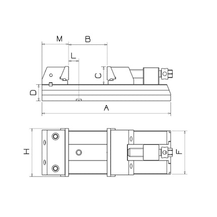 53372000 - 150mm Heavy Duty Precision Machine Vice for Milling & Drilling