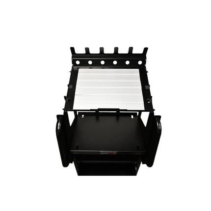 image of battery support trolley from above